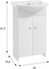 Stamar | Armoire de salle de bains, avec lavabo, 50 cm, Voir les images du produit 3