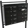 Wiltec Boîte aux lettres sur pieds Noire 270 x 898 x 1500 Voir les images du produit 1