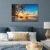 MuchoWow® Poster Strand - Meer - Palme - Sonnenuntergang Produktbild-Vorschau 4