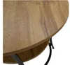 Stolik kawowy okrągły loft fi 56x55cm dąb naturalny Podgląd zdjęcia produktu 6