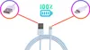 KOMA Synchronizačný a nabíjací kábel USB-A/Lightning pre Náhľad obrázku produktu 2