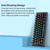 BAJEAL Mechanische Tastatur 61-Tasten-Gaming-Tastatur Produktbild-Vorschau 6