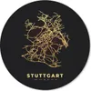 MuchoWow® Mauspad Mousepad Karte - Stuttgart - Karte - Gold Produktbild-Vorschau 1