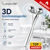 Lunavelle™ 3D Gesichtsmassageroller Silber, V-Form Face Produktbild-Vorschau 1