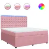 Boxspringbett mit Matratze Rosa 180x200 cm Samt Produktbild-Vorschau 1