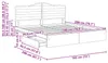 vidaXL Aufbewahrungsbett mit Kopfteil Weiß 180 x 200 cm Produktbild-Vorschau 8