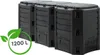 Komposter, 3-Kammer schwarz 1200 L COMPOGREEN Produktbild-Vorschau 6