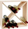vidaXL Stojan na víno 62x25x62 cm Borovicový masiv Náhled obrázku produktu 4