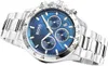 A close-up studio shot of a Hugo Boss chronograph watch. Voir les images du produit