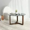 Luigia - Couchtisch, 75x75x40h cm, Grau Nussbaum, Produktbild-Vorschau 4