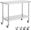 Table de travail VEVOR en acier inoxydable, table de Voir les images du produit 1