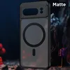 A black phone case with a MagSafe ring is displayed in a dark, moody setting with abstract elements. Produktbild-Vorschau