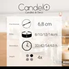 Candelo 4er Set Rustik Kerzen Ambiente Weihnachten - Produktbild-Vorschau 2