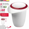 Quirltopf mit Deckel 1ltr, weiß/rot Produktbild-Vorschau 19