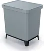 Odpadkový koš SYSTEMA světle šedý, objem 2x10l Náhled obrázku produktu 8