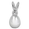 Hase Porzellan silber glänzend Osterdekoration Ostern Produktbild-Vorschau 2