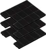 A stack of three black carbon filters for a range hood. Produktbild-Vorschau