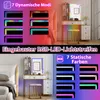 Stolik do makijażu COSTWAY z oświetleniem LED, Podgląd zdjęcia produktu 4