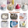 4 Stück Bubble Kerzenform Kit, 3D DIY Bubble Silikonform Produktbild-Vorschau 2