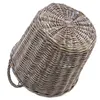 Panier en osier gris - 40 cm / grand - panier de fleurs en Voir les images du produit 5