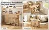 Bartafel met voetsteun en een tweelaags plank, compacte Productafbeelding-voorbeeld 6