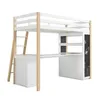 Flieks Lit superposé 90x200cm avec bureau et bibliothèque, Voir les images du produit 9