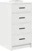 vidaXL Dressoir, wit, 40 x 41 x 75 cm, houtvezel Productafbeelding-voorbeeld 3