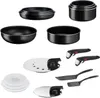Tefal L1599702 Ingenio Easy On Kochgeschirr 17-tlg. schwarz Produktbild-Vorschau 2