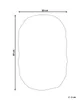 BELIANI Badematte Blau Baumwolle 60 x 90 cm Asymmetrisch Produktbild-Vorschau 3