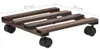 vidaXL Pflanzenständer mit Rollen 4 Stk. Zedernholz 25 x 25 Produktbild-Vorschau 5