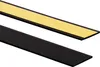 Two strips of black material, one with a yellow adhesive backing, are shown against a white background. Podgląd zdjęcia produktu