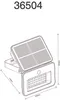 GLOBO 36504 Solarleuchte Metall schwarz matt, LED Produktbild-Vorschau 5