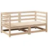 2-tlg. Garten-Sofagarnitur Massivholz Kiefer Produktbild-Vorschau 1
