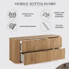 RODAN | Mobile da bagno - 120 CM - Marrone opaco - MDF - 2 Anteprima dell’immagine prodotto 3