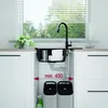 Granitspüle mit Armatur Küchenspüle schwarz spülbecken Produktbild-Vorschau 3