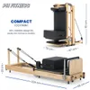 PH Fitness Pilates Reformer aus Holz, klappbar – aus Produktbild-Vorschau 3