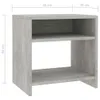 vidaXL Comodino grigio cemento 40x30x40 cm in materiale Anteprima dell’immagine prodotto 6