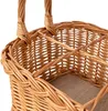 Creative Home Proutěný koš s držadlem | koš na 6 lahví | 33 Náhled obrázku produktu 2
