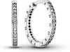 Pandora Funkeln und Pandora Logo Creolen 290558CZ Ohrringe Produktbild-Vorschau 1