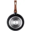 The bottom view of a frying pan with a wooden handle. Produktbild-Vorschau