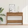 Tavolo consolle Artisan oak 100x35x76,5 cm materiale a base Anteprima dell’immagine prodotto 2