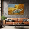 Tela Siesta - Vincent van Gogh 120x80 Feeby Quadro colorato Anteprima dell’immagine prodotto 2