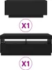 vidaXL : Ensemble de 2 meubles TV, noir, en panneaux de Voir les images du produit 5