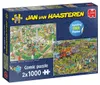 Jumbo 19099 Jan van Haasteren - Food Festival 2x 1000 Teile Produktbild-Vorschau 1