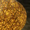 Dekolampe NEST - helle Bastkugel mit 6 warmweißen LEDs - dimmbar - USB Stromversorgung - D: 15cm Produktbild-Vorschau