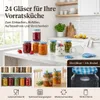 gouveo 24er Set Einmachgläser 720 ml Facette mit Produktbild-Vorschau 2