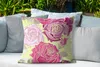 MuchoWow® Outdoor Kissen - Rosen - Rosa - Muster - 60x60 cm Produktbild-Vorschau 4