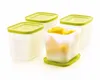 TUPPERWARE Gefrier-Behälter (4) 1,1 L weiß-gelb hoch Produktbild-Vorschau 3