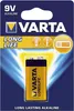 A VARTA 9V alkaline battery in its packaging. Produktbild-Vorschau