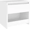 A white nightstand with a drawer and an open shelf. Produktbild-Vorschau